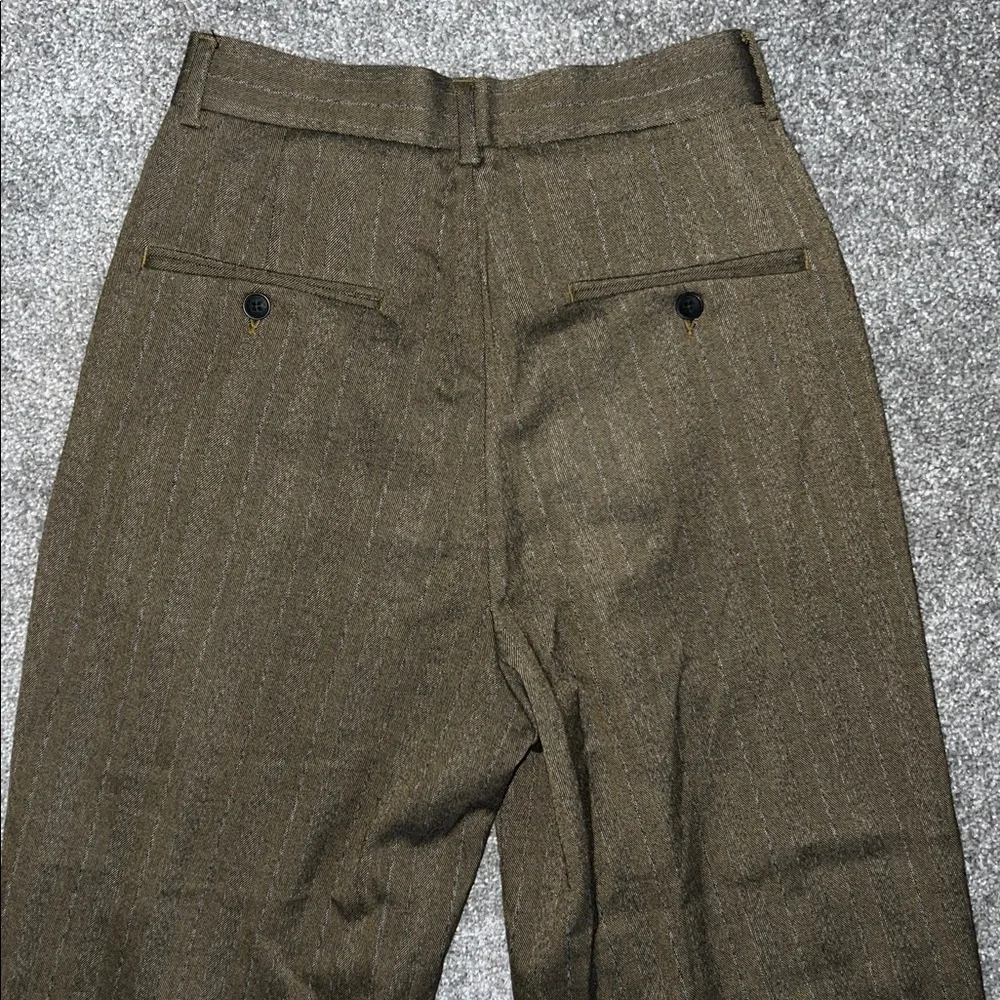 ASOS DESIGN balloon fit suit pants in tonal stripe - Picture 8 of 8